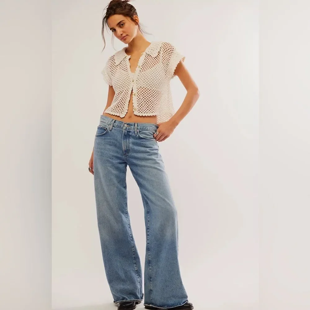 Free People Lily Crochet Top